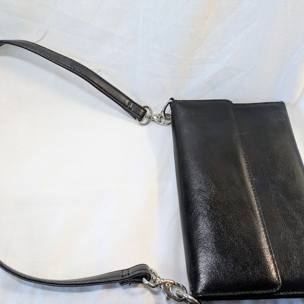 Black Leather Crossbody Bag
